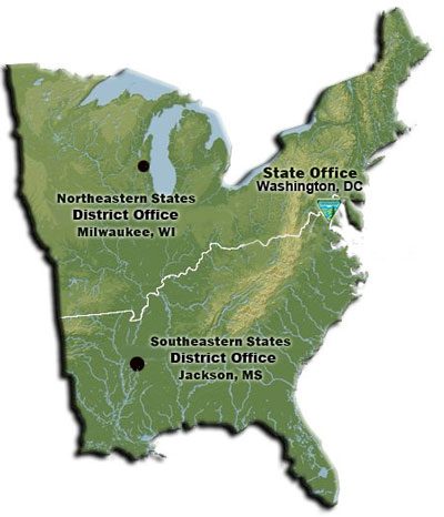 BLM Eastern States Map