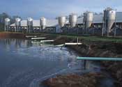 A waste management system for a 900-head hog farm.