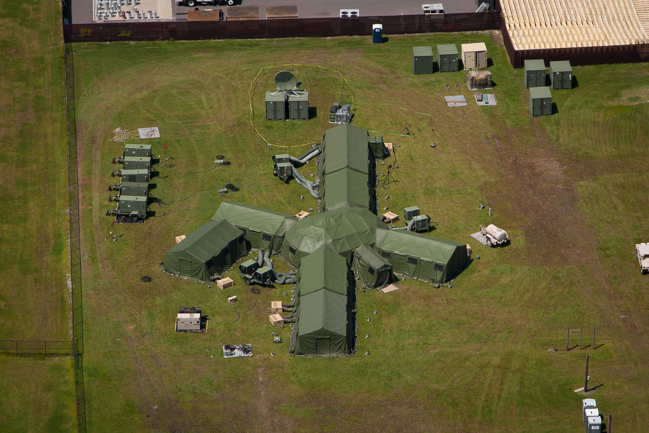 to provide rapidly deployable and scalable communications services to a full joint task force headquarters. Photo courtesy of U.S. Air Force.