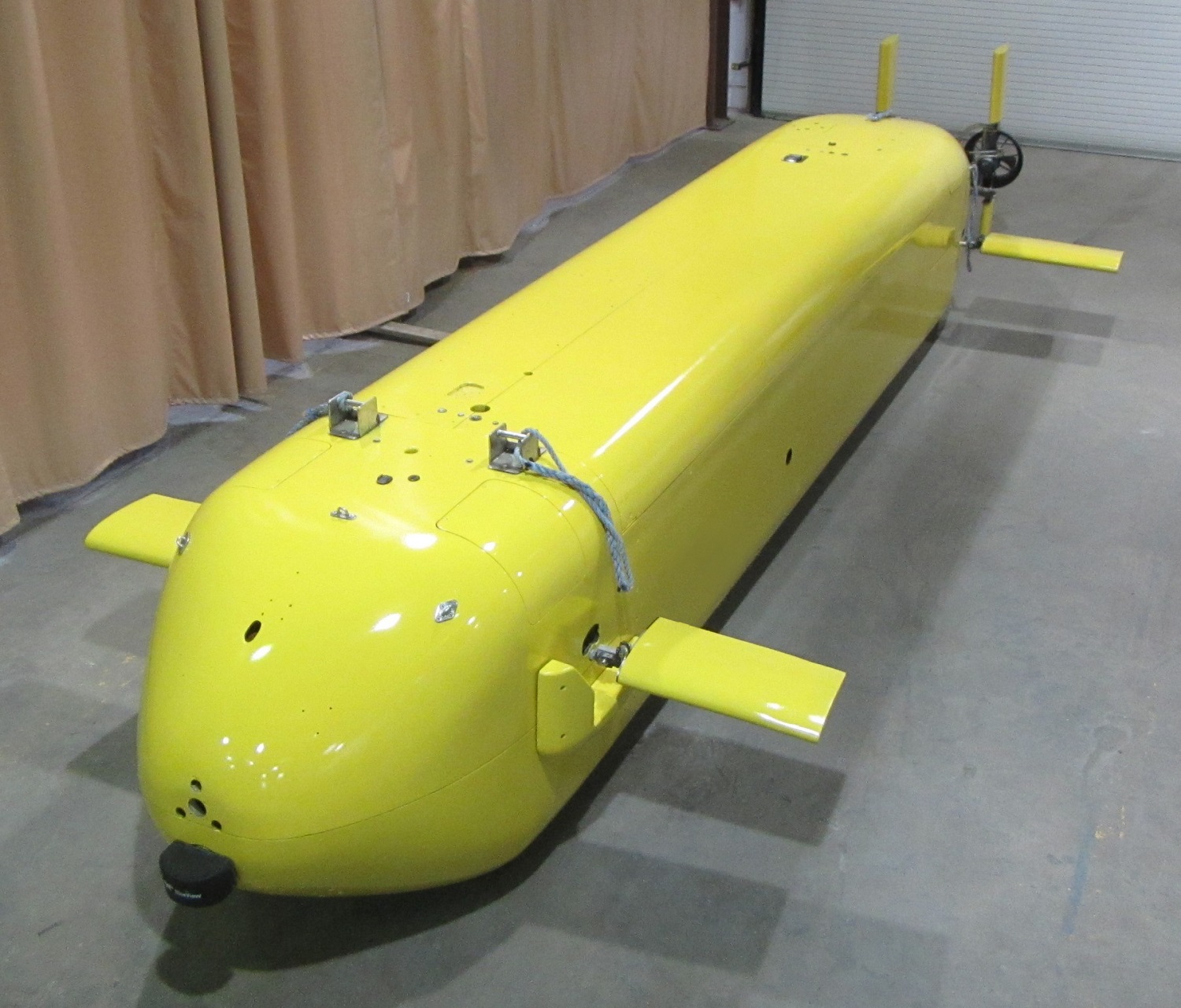 ARLINGTON, Va. (April 7, 2015: First publicly released photo of ONR's Large Displacement Unmanned Underwater Vehicle - Innovative Naval Prototype (LDUUV-INP). The LDUUV-INP technologies will develop enhanced capabilities in endurance, energy, and autonomy. Photo credit Office of Naval Research.