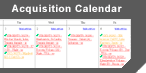 Acquisition Calendar