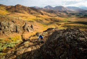 Mountain Biker Explores the Croy Creek Trail Network