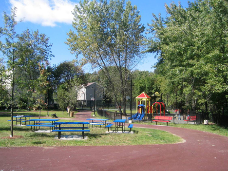 Today this land is home to recreation areas, a playground and a community garden, collectively known as Nina Scarito Park.
