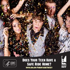 Parents, does your teen have multiple options for a safe way home from holiday parties?  Make sure your teen doesn’t get stuck riding with a driver who’s been drinking. Be available to pick them up, give them money and the number for a taxi company, or provide other safe options. Learn what else you can do as a parent to keep your teen driver safe. | Parents Are the Key to Safe Teen Driving | CDC Injury Center