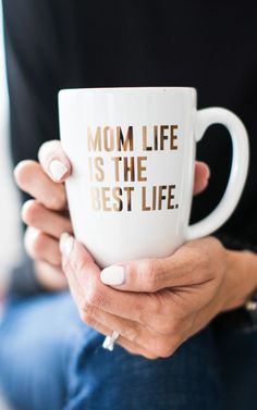 Can we get an AMEN! Mom Life is the Best life! Our Newest mug addition, is Mom Life is the Best Life. This is perfect for all the proud mama's out there. Sip your morning brew from our Gold Mom Life i