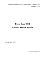 American Community Survey (ACS) Content Review Results Final Report and Supporting Documentation