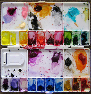 My watercolor palette.