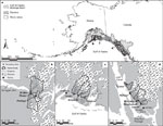 Figure 1 : Map of the Gulf of Alaska drainage area. Unfortunately we are unable to provide accessible alternative text for this. If you require assistance to access this image, or to obtain a text description, please contact npg@nature.com