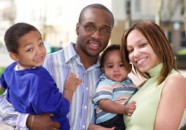 Happy African American Family 