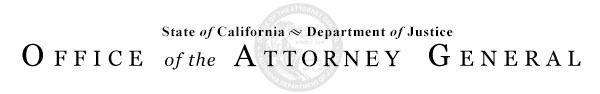 State of California - Office of the Attorney General, Xavier Becerra