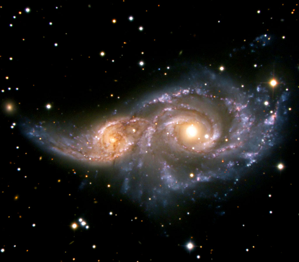 galaxies colliding