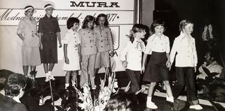 Vintage black and white photo of group of young school children (© STR/AFP/Getty Images)