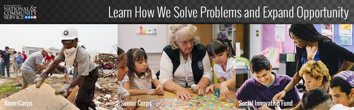 Learn how CNCS is Solving Problems and Expanding Opportunity