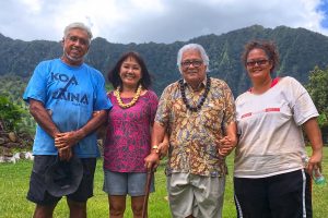 Staff with the Ho’omau Ke Ola Native Hawaiian Substance Abuse Treatment Program