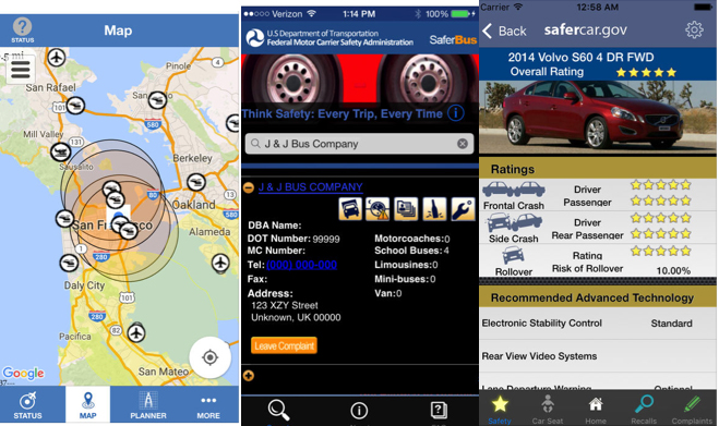 US DOT App images