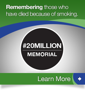 Image of CDC hashtag 20 Million Memorial campaign