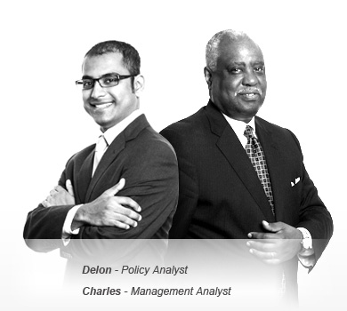 Image of Delon - Policy Analyst and Charles - Management Analyst