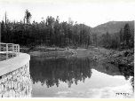 Historic photo of Horsethief Lake taken in 1920