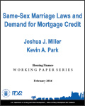 Same-Sex Marriage Laws and Demand for Mortgage Credit