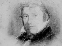 old black and white portrait of a man