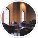 study room with tables and chairs