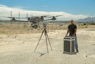 Airborne Drones Vanguard 35km long range surveillance drone ready to take flight (PRNewsfoto/Airborne Drones)