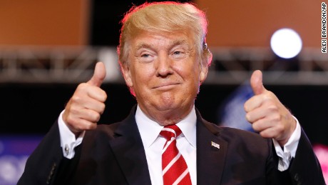 President Donald Trump reacts before speaking at a rally at the Phoenix Convention Center, Tuesday, Aug. 22, 2017, in Phoenix. (AP Photo/Alex Brandon)