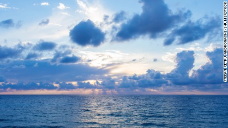 Beautiful clouds over the sea