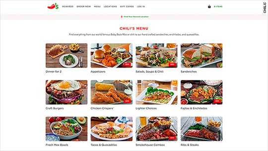 Chili's is cutting its menu by 40%