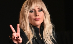 Lady Gaga attends a press conference for "Gaga: Five Foot Two" on day 2 of the Toronto International Film Festival at the TIFF Bell Lightbox on Friday, Sept. 8, 2017, in Toronto.