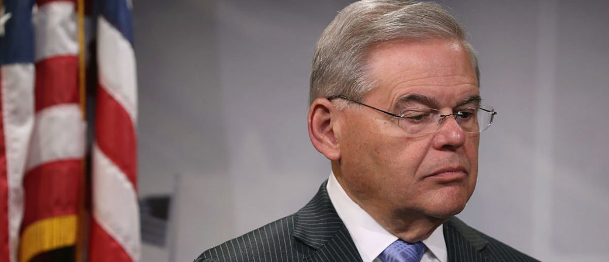 WASHINGTON, DC - APRIL 22: U.S. Sen. Bob Menendez (D-NJ) attends a news conference on drilling for oil in the Atlantic Ocean April 22, 2015 in Washington, DC. The Senators introduced the Clean Ocean and Safe Tourism Anti-Drilling Act, which would prohibit the US Department of Interior from issuing leases for the exploration, development or production of oil or gas in the Atlantic Ocean. (Photo by Mark Wilson/Getty Images)