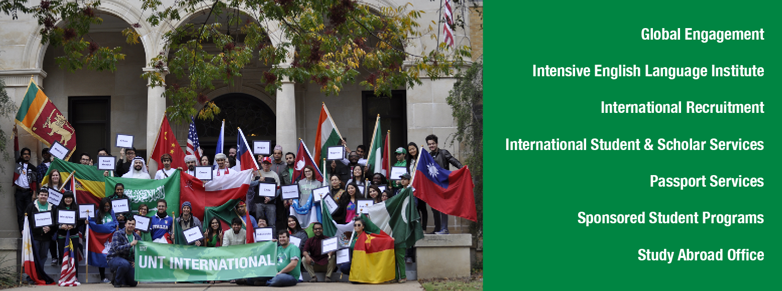 UNT International at the 2017 Homecoming Parade