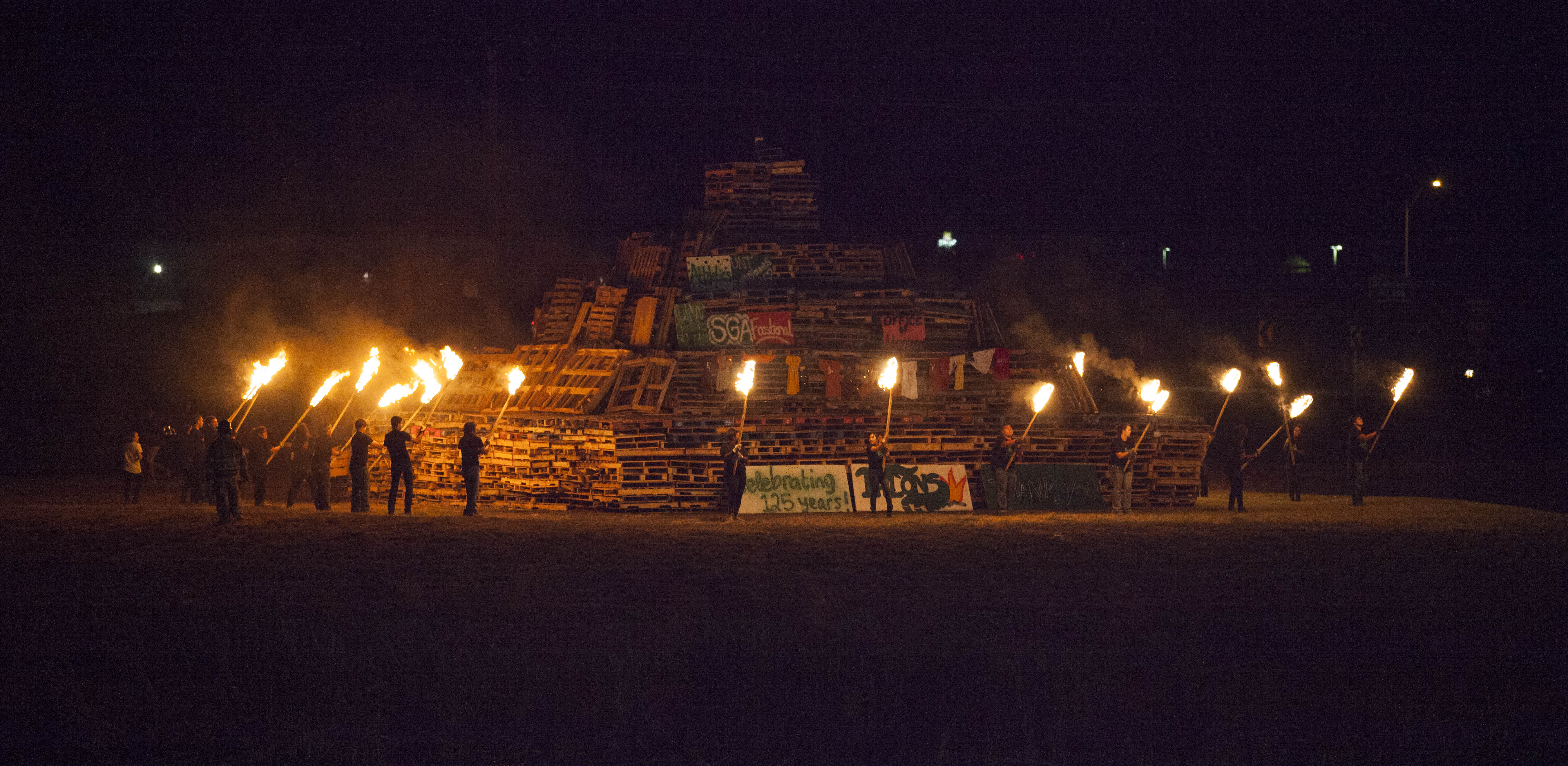 Alumni at Bonfire