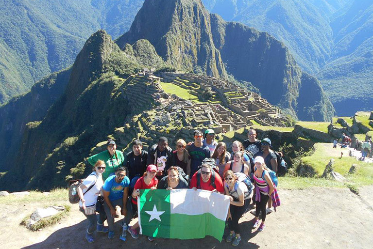 UNT students at Machu Picchu