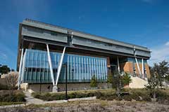 Exterior view of the UNT Business Leadership Building