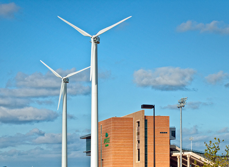 Apogee Stadium Turbines