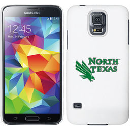 North Texas Mean Green Galaxy S5 Primary Logo Thinshield Case - White