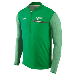 Men's Nike Apple Green North Texas Mean Green 2017 Coaches Sideline Half-Zip Jacket