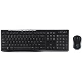 Logitech MK270 Wireless Keyboard and Mouse Combo — Keyboard and Mouse Included, 2.4GHz Dropout-Free Connection, Long Battery Life