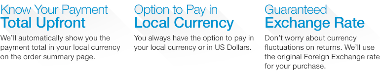 Convert Your Order Total To Your Local Currency