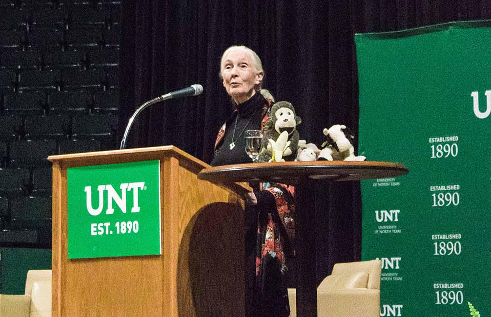 Dr. Jane Goodall at UNT