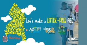 Infographic saying: Let’s make a Litter-Free Prince George’s County.