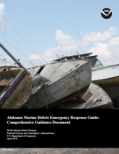 Cover of the Alabama Marine Debris Emergency Response Guide.