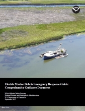 Cover of the "Florida Marine Debris Emergency Response Guide: Comprehensive Guidance Document" document.