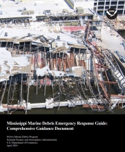 Cover of the Mississippi Marine Debris Emergency Response Guide.