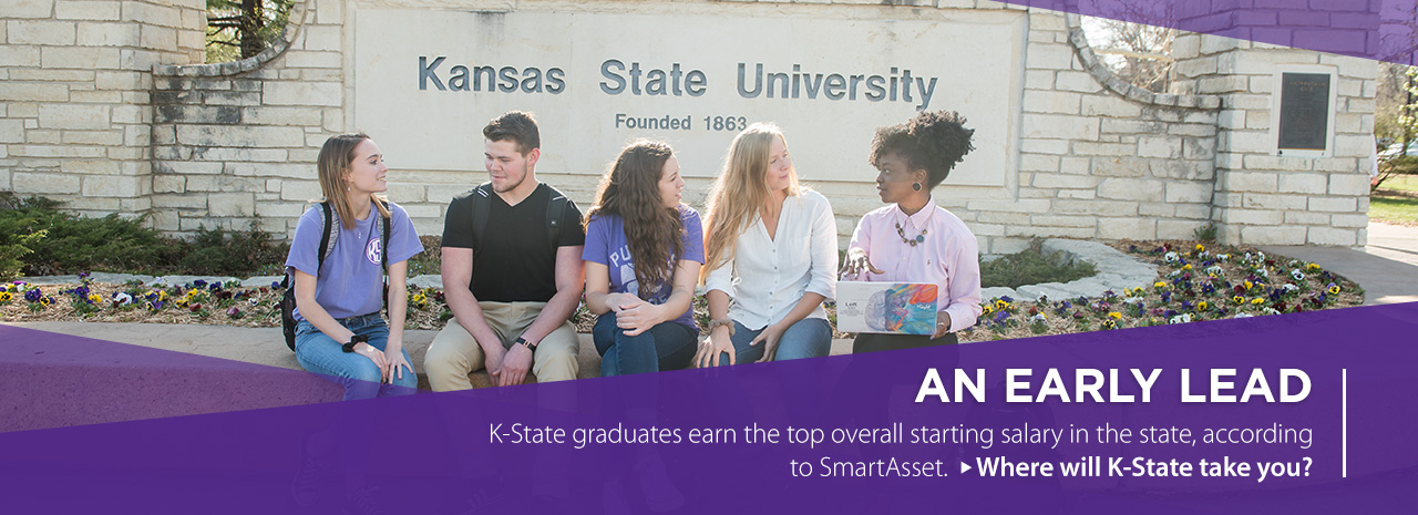 An early lead: K-State graduates earn the top overall starting salary in the state, according to SmartAsset. Where will K-State take you?