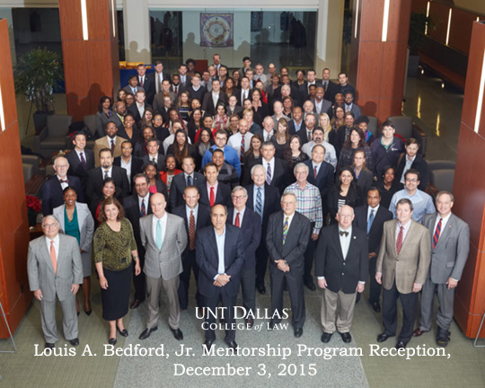 Louis A. Bedford, Jr. Mentorship Program Reception, December 3, 2015