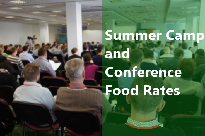 Summer Camp and Conference Food Rates