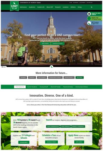 UNT website