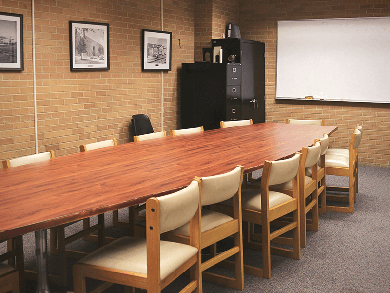 conference room with table and chairs